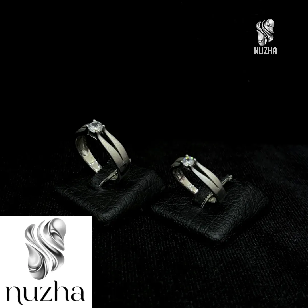 حلقه ست نقره زنانه ومردانه کدhs1023