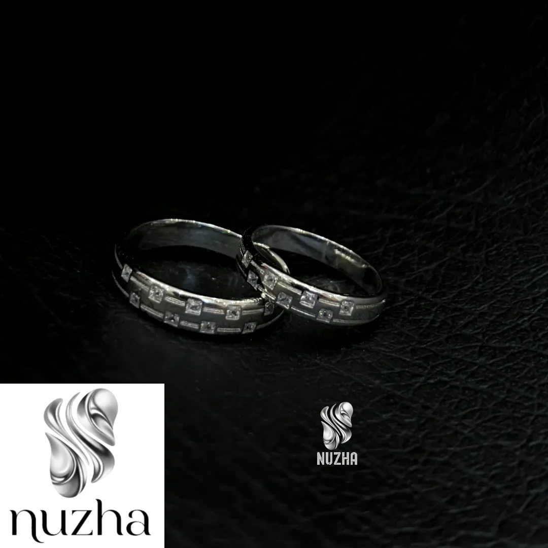 حلقه ست نقره زنانه ومردانه کدhs1025