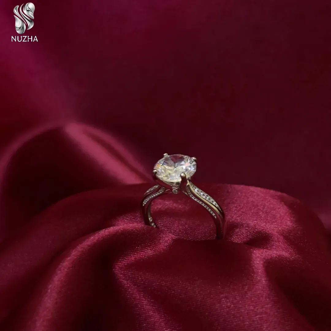 انگشترجواهری نقره کدanz1096