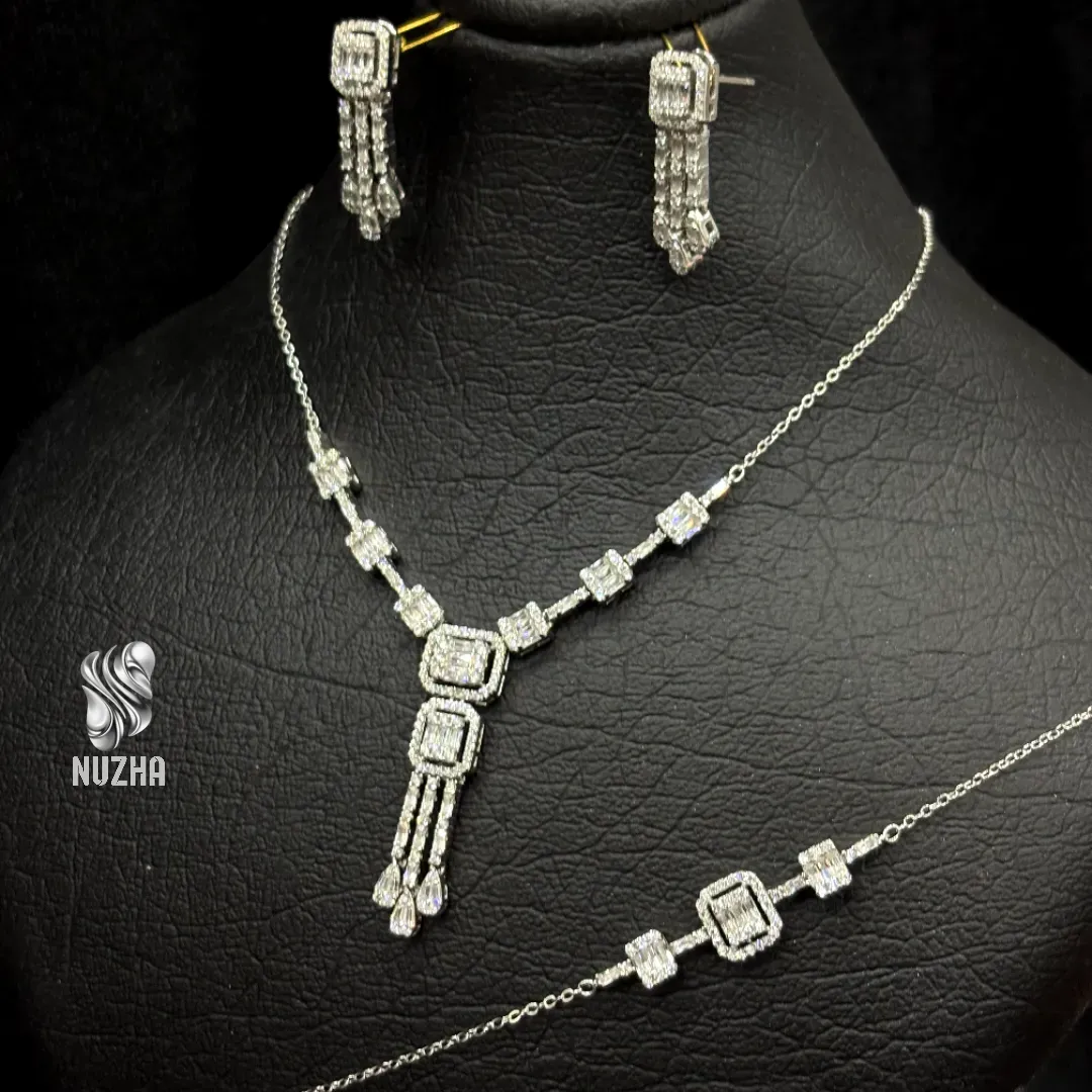 سرویس زنجیری نقره زنانه کدszn1028