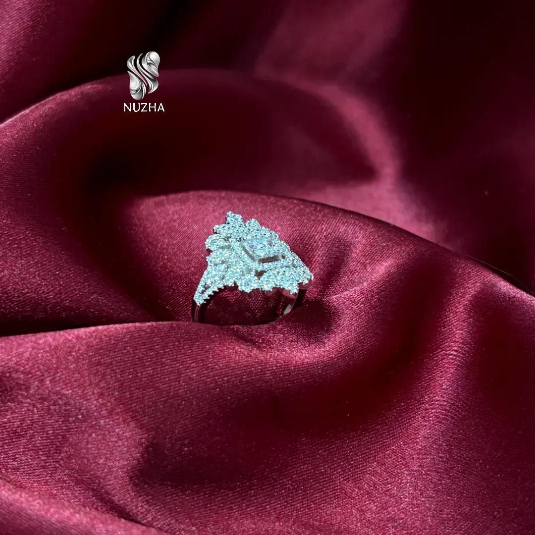 انگشترجواهری نقره زنانه کدanz1176