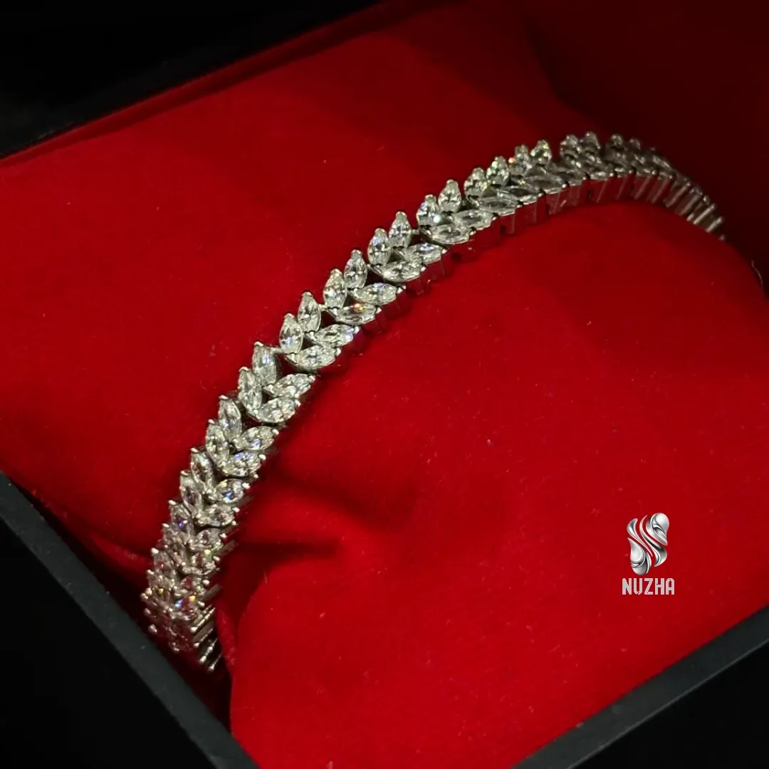 دستبندنقره زنانه کدdnz2024