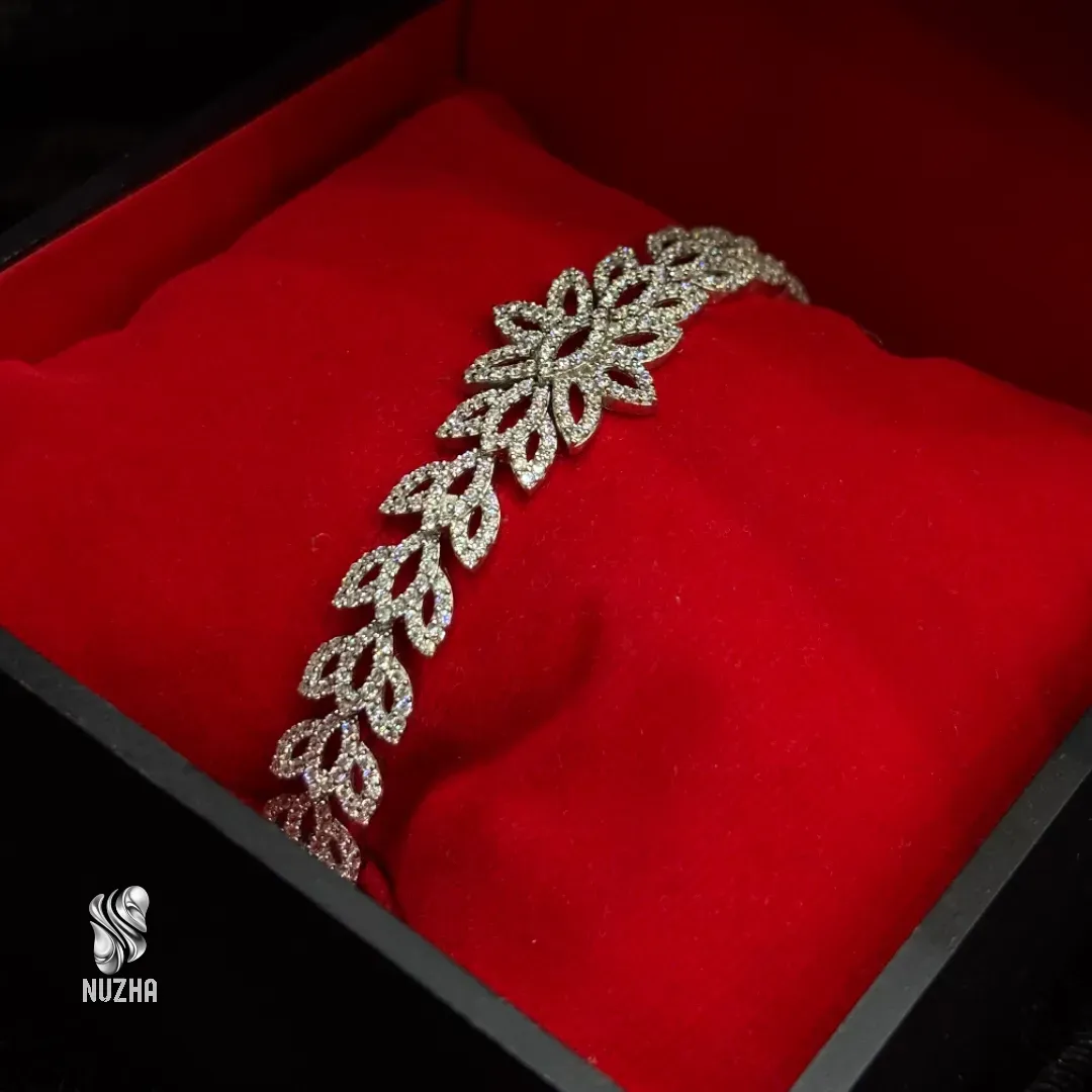 دستبندنقره زنانه کدdnz2029