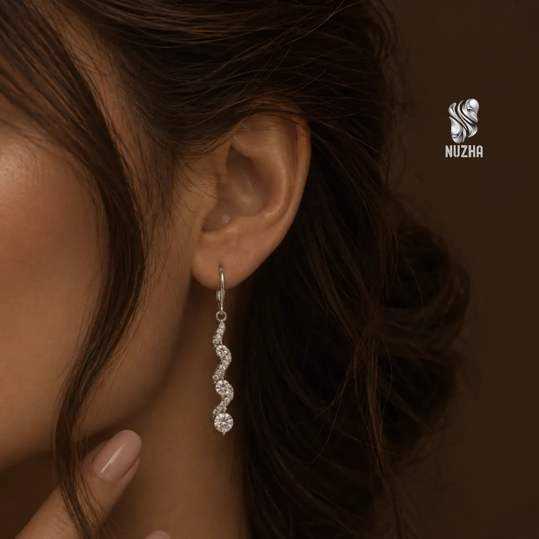 گوشواره نقره زنانه کدgn1050